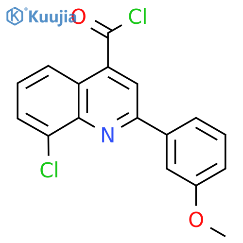 8-Chloro-2-(3-methoxyphenyl)quinoline-4-carbonyl chloride structure