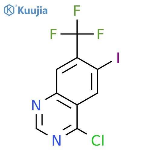 4-Chloro-6-iodo-7-(trifluoromethyl)quinazoline structure