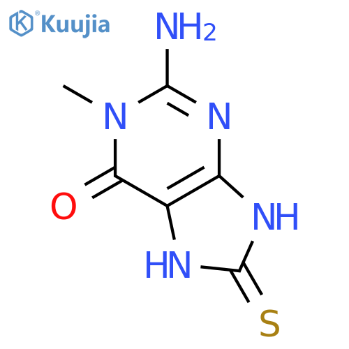2-amino-1,7,8,9-tetrahydro-1-methyl-8-thioxo-6H-Purin-6-one structure