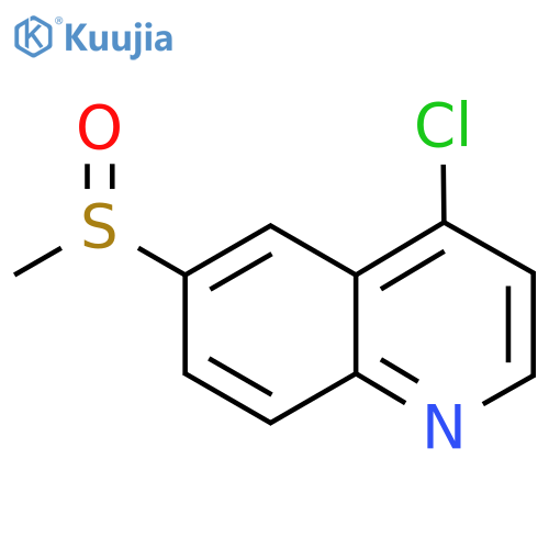 4-Chloro-6-(methylsulfinyl)quinoline structure