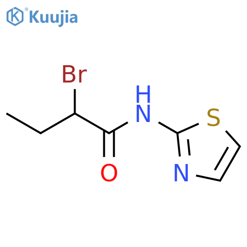 2-bromo-N-1,3-thiazol-2-ylbutanamide structure