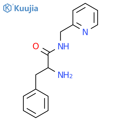 2-amino-3-phenyl-N-(pyridin-2-yl)methylpropanamide structure