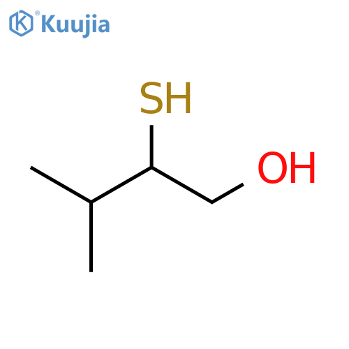 3-methyl-2-sulfanylbutan-1-ol structure