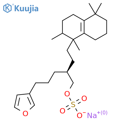 (βS)-β-[2-(1,2,3,4,5,6,7,8-Octahydro-1,2,5,5-tetramethylnaphthalene-1-yl)ethyl]-3-furan-1-pentanol sulfuric acid sodium salt structure