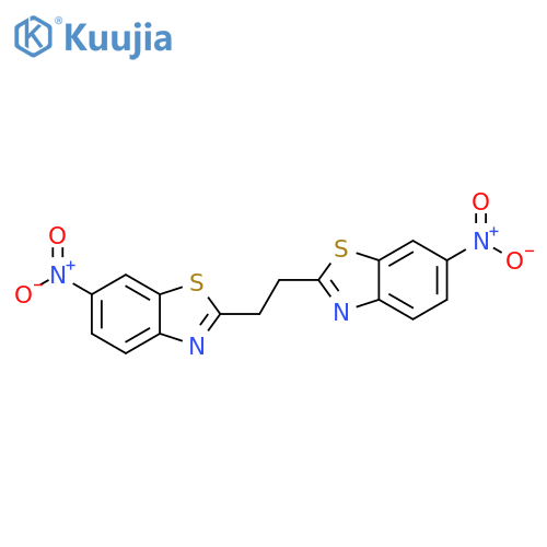 6-nitro-2-2-(6-nitro-1,3-benzothiazol-2-yl)ethyl-1,3-benzothiazole structure