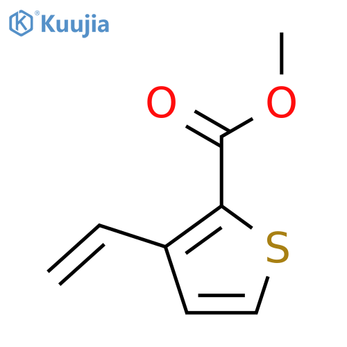 methyl 3-ethenylthiophene-2-carboxylate structure