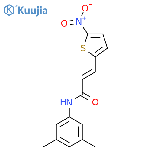 (2E)-N-(3,5-dimethylphenyl)-3-(5-nitrothiophen-2-yl)prop-2-enamide structure