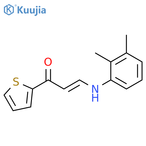(2E)-3-[(2,3-dimethylphenyl)amino]-1-(thiophen-2-yl)prop-2-en-1-one structure