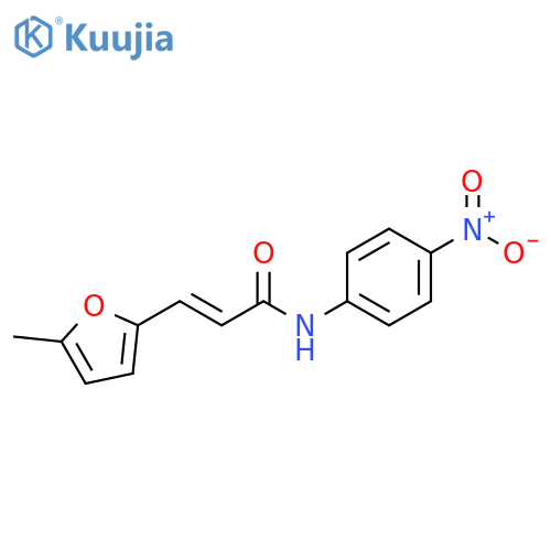 (2E)-3-(5-methylfuran-2-yl)-N-(4-nitrophenyl)prop-2-enamide structure