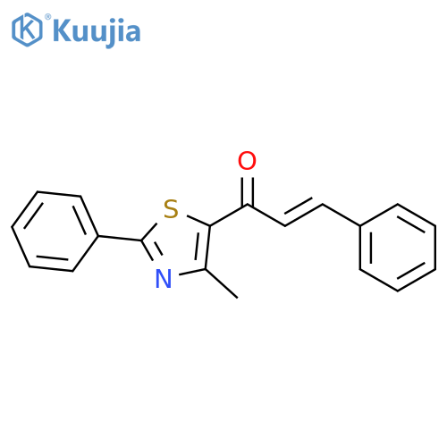 (E)-1-(4-Methyl-2-phenyl-1,3-thiazol-5-yl)-3-phenyl-2-propen-1-one structure
