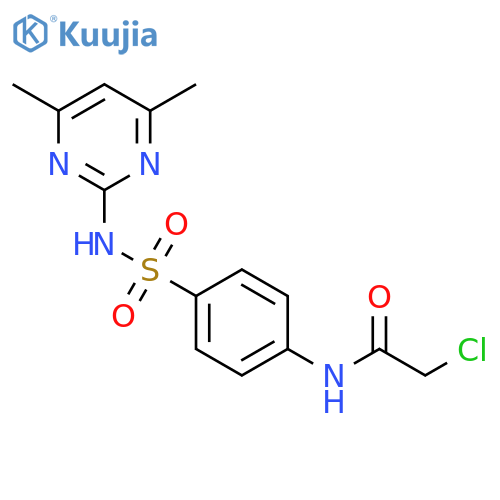 Acetamide,2-chloro-N-[4-[[(4,6-dimethyl-2-pyrimidinyl)amino]sulfonyl]phenyl]- structure