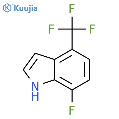 7-fluoro-4-(trifluoromethyl)-1H-Indole structure