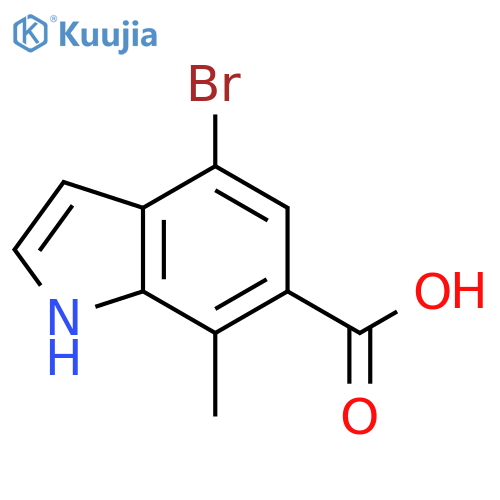 4-BroMo-7-Methyl-indole-6-caboxylic acid structure