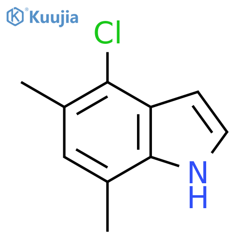 4-Chloro-5,7-dimethylindole structure