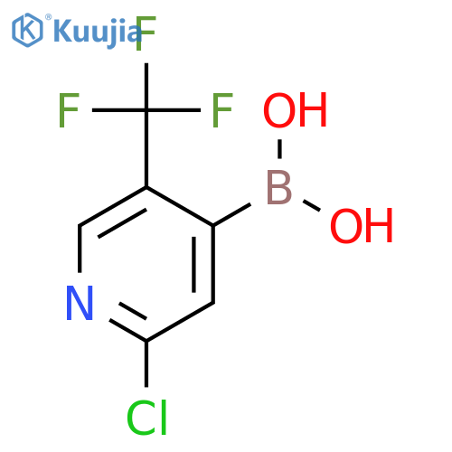 B-[2-chloro-5-(trifluoromethyl)-4-pyridinyl]-Boronic acid structure