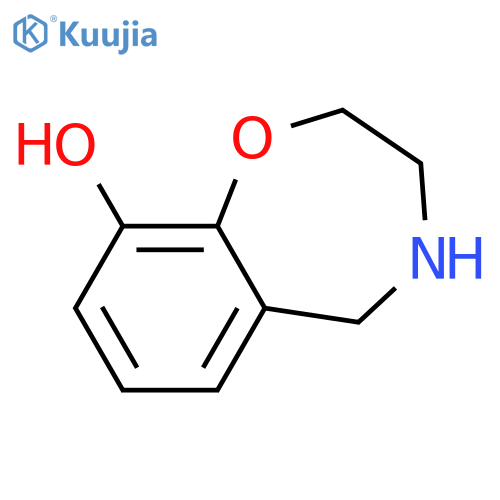2,3,4,5-tetrahydrobenzo[f][1,4]oxazepin-9-ol structure
