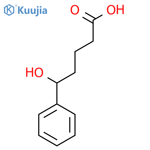 5-Hydroxy-5-phenylpentanoic acid structure