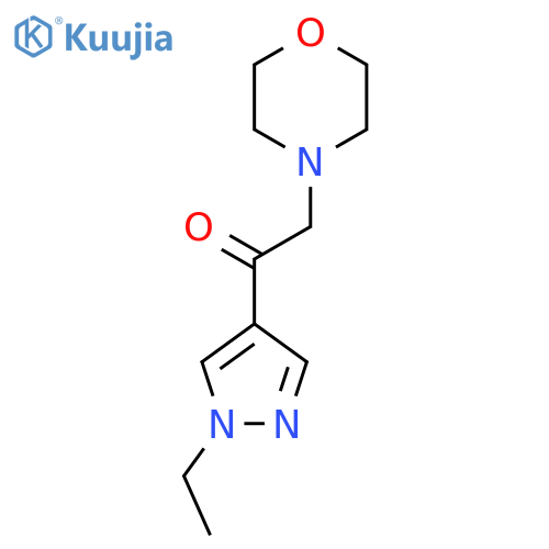 1-(1-ethyl-1H-pyrazol-4-yl)-2-(morpholin-4-yl)ethan-1-one structure