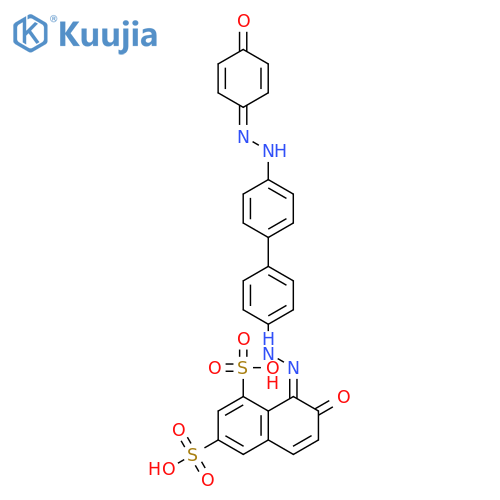 1,3-Naphthalenedisulfonicacid,7-hydroxy-8-[2-[4'-[2-(4-hydroxyphenyl)diazenyl][1,1'-biphenyl]-4-yl]diazenyl]- structure