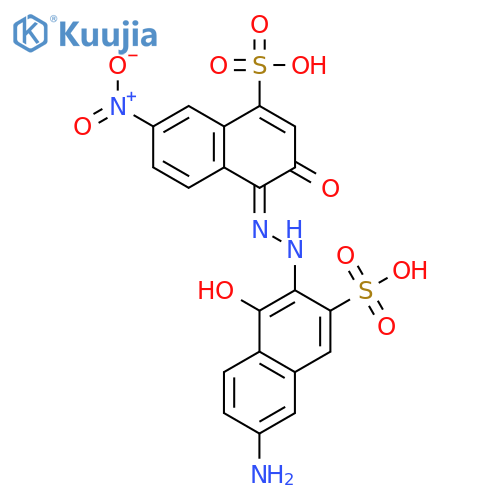 1-Naphthalenesulfonicacid,4-[2-(6-amino-1-hydroxy-3-sulfo-2-naphthalenyl)diazenyl]-3-hydroxy-7-nitro- structure