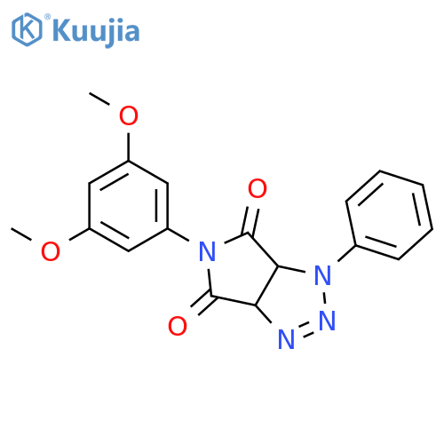 5-(3,5-dimethoxyphenyl)-1-phenyl-1H,3aH,4H,5H,6H,6aH-pyrrolo[3,4-d][1,2,3]triazole-4,6-dione structure