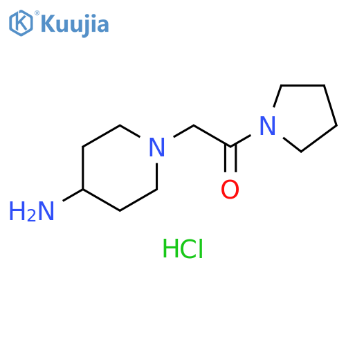 2-(4-Aminopiperidin-1-yl)-1-(pyrrolidin-1-yl)ethan-1-one dihydrochloride structure
