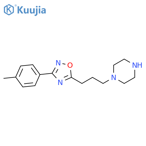 Piperazine, 1-[3-[3-(4-methylphenyl)-1,2,4-oxadiazol-5-yl]propyl]- structure