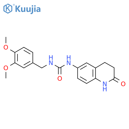 1-(3,4-dimethoxyphenyl)methyl-3-(2-oxo-1,2,3,4-tetrahydroquinolin-6-yl)urea structure