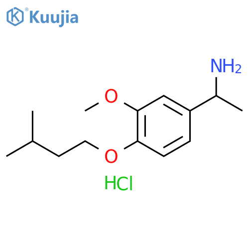 1-3-Methoxy-4-(3-methylbutoxy)phenylethan-1-amine Hydrochloride structure