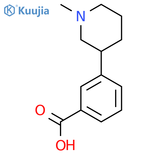 3-(1-Methylpiperidin-3-yl)benzoic acid structure