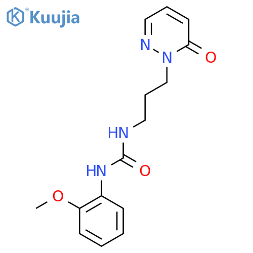 1-(2-methoxyphenyl)-3-3-(6-oxo-1,6-dihydropyridazin-1-yl)propylurea structure