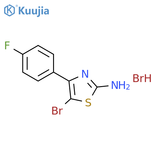 5-Bromo-4-(4-fluorophenyl)-1,3-thiazol-2-amine Hydrobromide structure