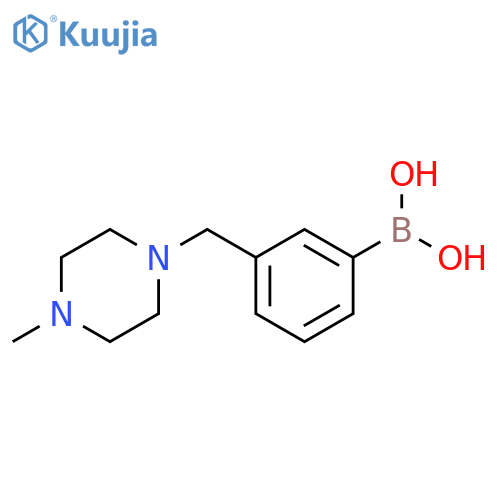 (3-((4-Methylpiperazin-1-yl)methyl)phenyl)boronic Acid structure