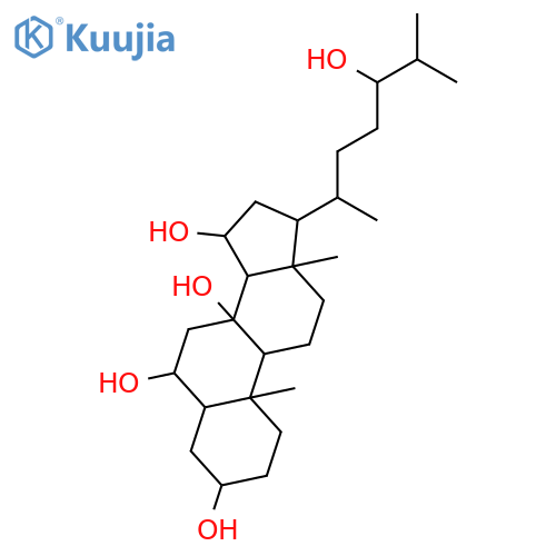 (3beta,5alpha,6alpha,15alpha,24S)-Cholestane-3,6,8,15,24-pentol structure