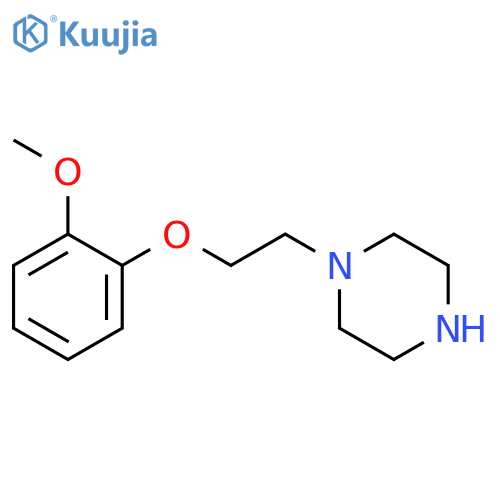 1-[2-(2-Methoxy-phenoxy)-ethyl]-piperazine structure
