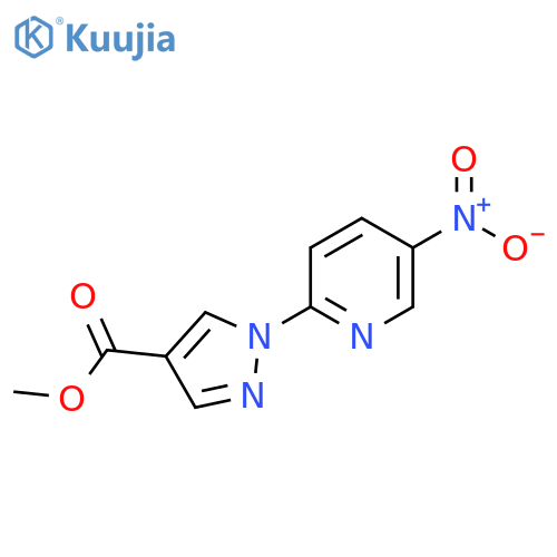 methyl 1-(5-nitropyridin-2-yl)-1H-pyrazole-4-carboxylate structure