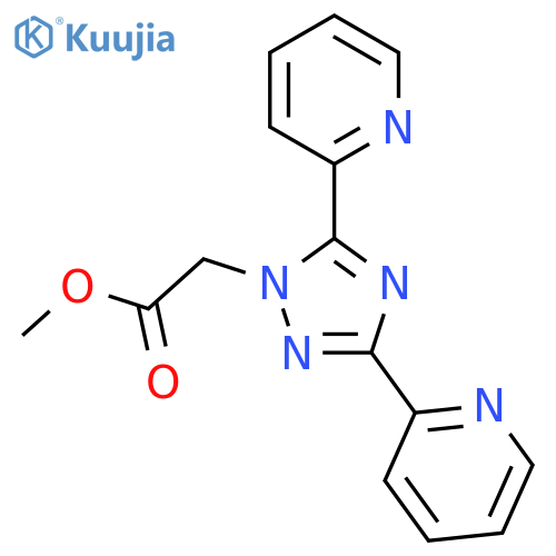 Methyl 2-(3,5-di(pyridin-2-yl)-1H-1,2,4-triazol-1-yl)acetate structure
