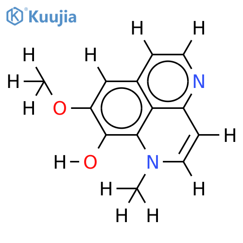 1-N-methyl-8-methoxy-9-hydroxy-1H-benzo[d,e][1,6]naphthyridin-4-ium monotrifluoroacetate structure