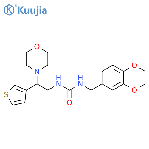 1-(3,4-dimethoxyphenyl)methyl-3-2-(morpholin-4-yl)-2-(thiophen-3-yl)ethylurea structure