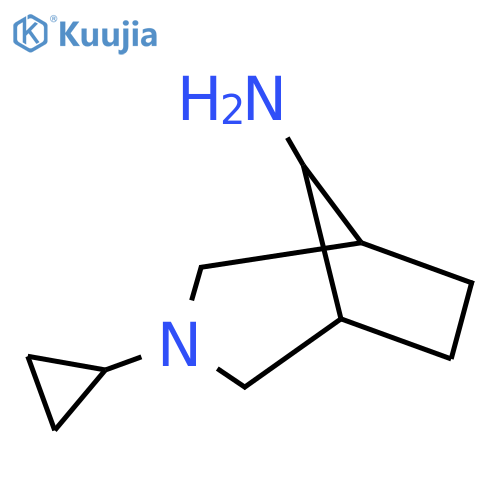 3-cyclopropyl-3-azabicyclo[3.2.1]octan-8-amine structure