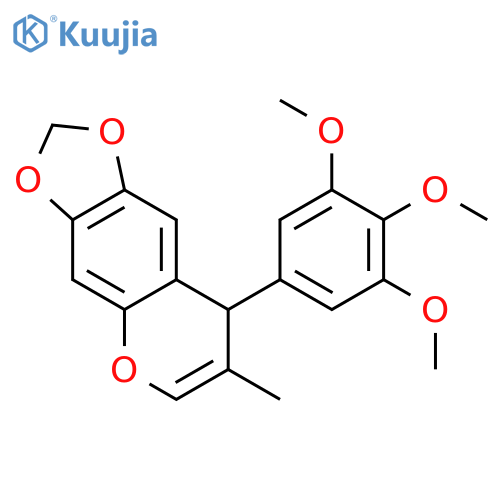 8H-1,3-Dioxolo[4,5-g][1]benzopyran,7-methyl-8-(3,4,5-trimethoxyphenyl)- structure