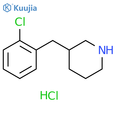 3-(2-Chlorobenzyl)piperidine Hydrochloride structure
