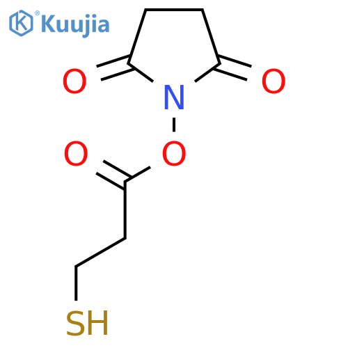 3-Mercaptopropionic acid NHS ester structure