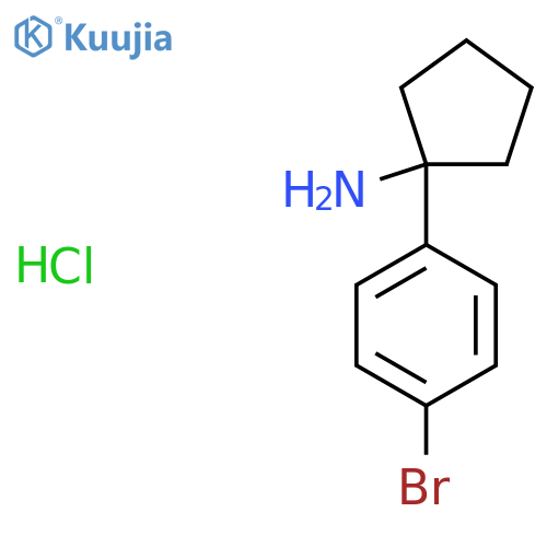 1-(4-bromophenyl)cyclopentanamine;hydrochloride structure