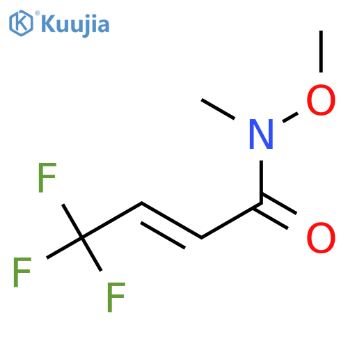 (2E)-4,4,4-Trifluoro-N-methoxy-N-methyl-2-butenamide structure
