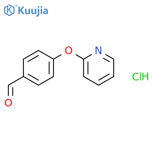 4-(2-pyridyloxy)benzaldehyde;hydrochloride structure