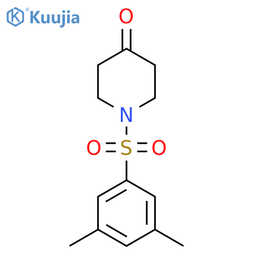 1-[(3,5-Dimethylphenyl)sulfonyl]piperidin-4-one structure