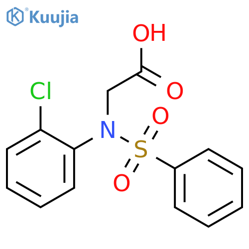N-(2-Chlorophenyl)-N-(phenylsulfonyl)glycine structure