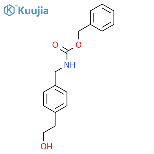 benzyl N-{[4-(2-hydroxyethyl)phenyl]methyl}carbamate structure