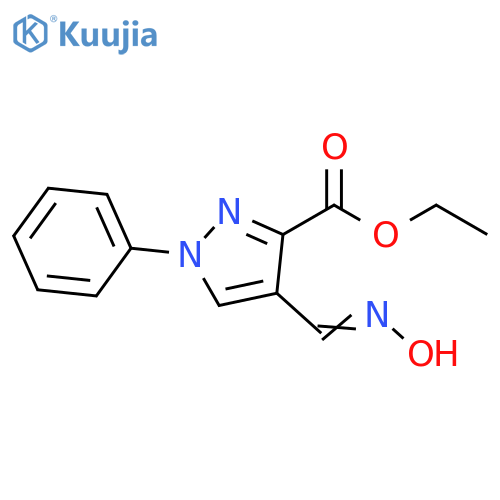 Ethyl 4-(Hydroxyimino)methyl-1-phenyl-1H-pyrazole-3-carboxylate structure